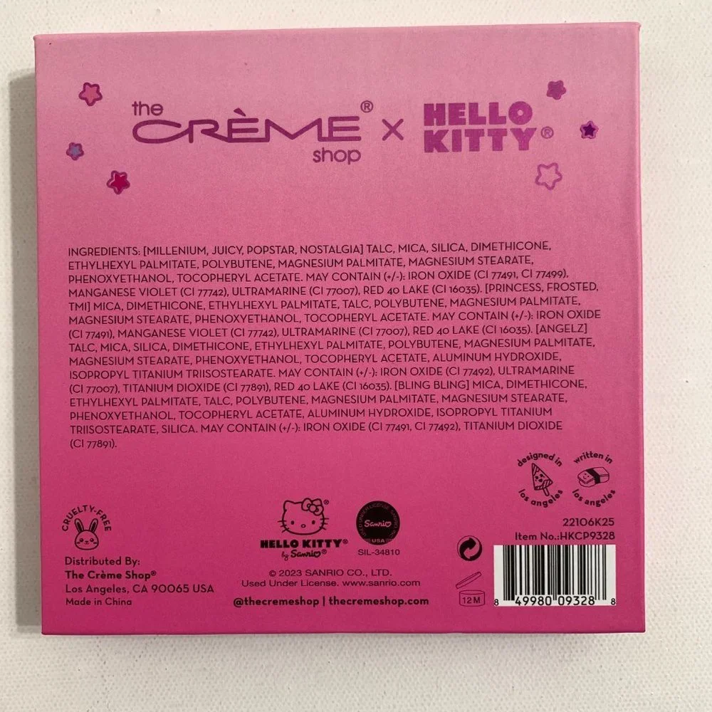 The Creme Shop Limited Edition NEW!  Hello Kitty Angel Baby Eyeshadow Palette